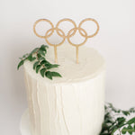 Olympic Rings cake topper