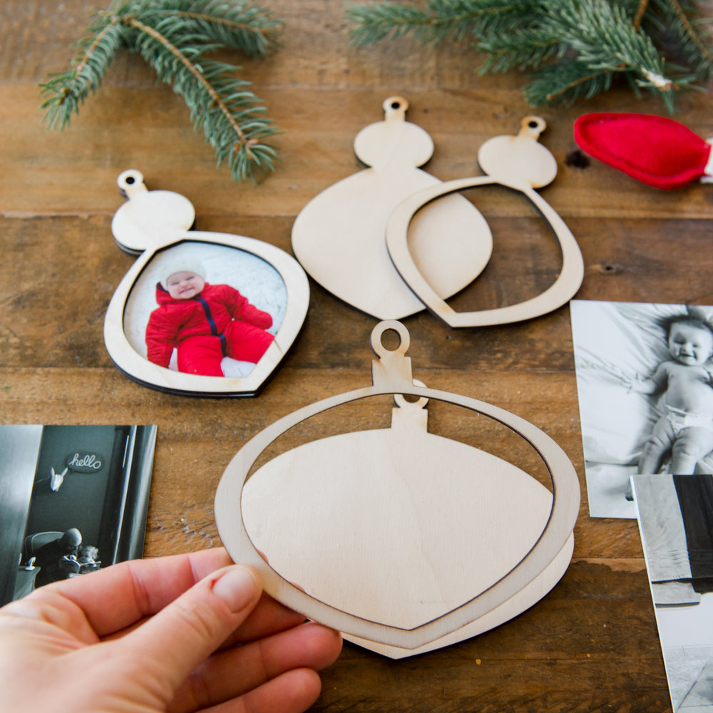 Christmas Bulb Frame Ornament kit – oh yay studio