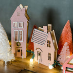 Colorful Christmas House Luminaries