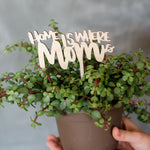 Wooden Love Mom Planter sticks